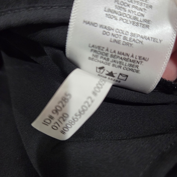 Express Y2K Elegant Black Sheer Polka Dot Women's Top M. - Picture 7 of 15